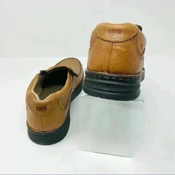 DREW Bexley tan tumbled leather nappa Sz 11.5 M - Picture 2 of 6